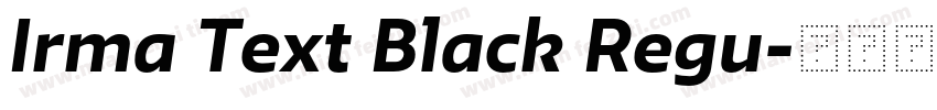 Irma Text Black Regu字体转换